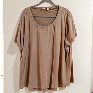 Slouchy suede top. GUC.